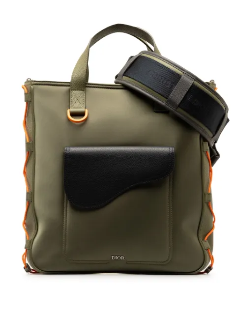 Christian Dior Pre-Owned 2021 x Sacai Saddle Tote satchel