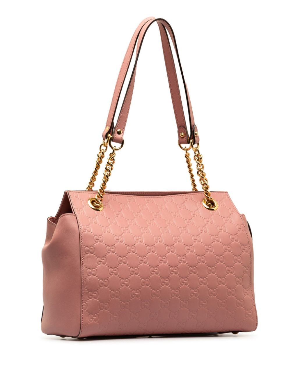 Pre-owned Gucci 2000-2015 Ssima Tote Bag In Pink