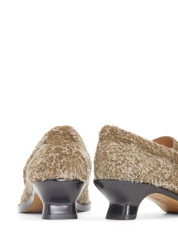 LOEWE Campo brushed-suede Loafers | Brown | FARFETCH