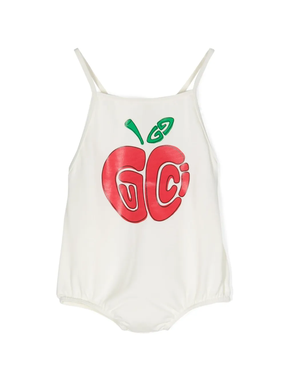 Gucci Kids Badpak met appelprint Beige