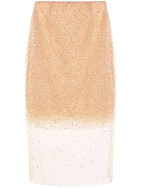 Ermanno Scervino crystal-embellished midi skirt