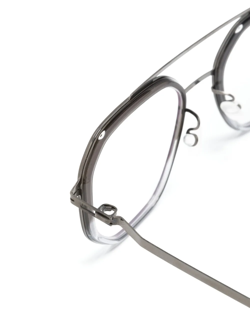 Mykita Satu bril met geometrisch montuur Zilver