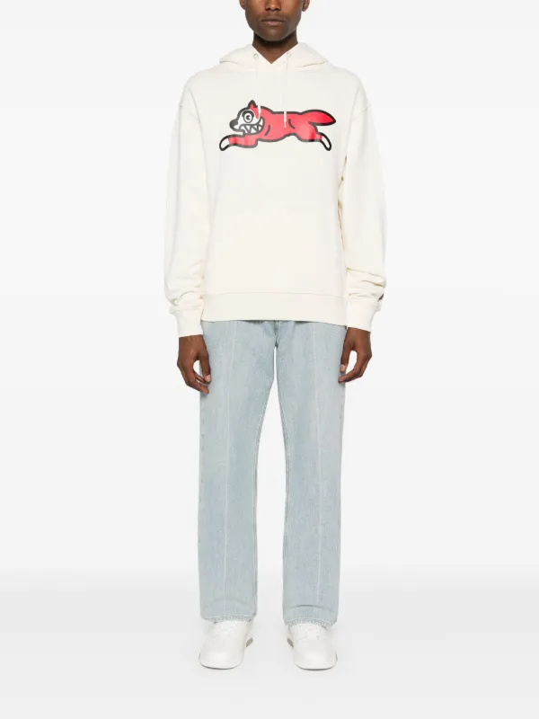 ICECREAM Running Dog Popover Cotton Hoodie | Neutrals | FARFETCH