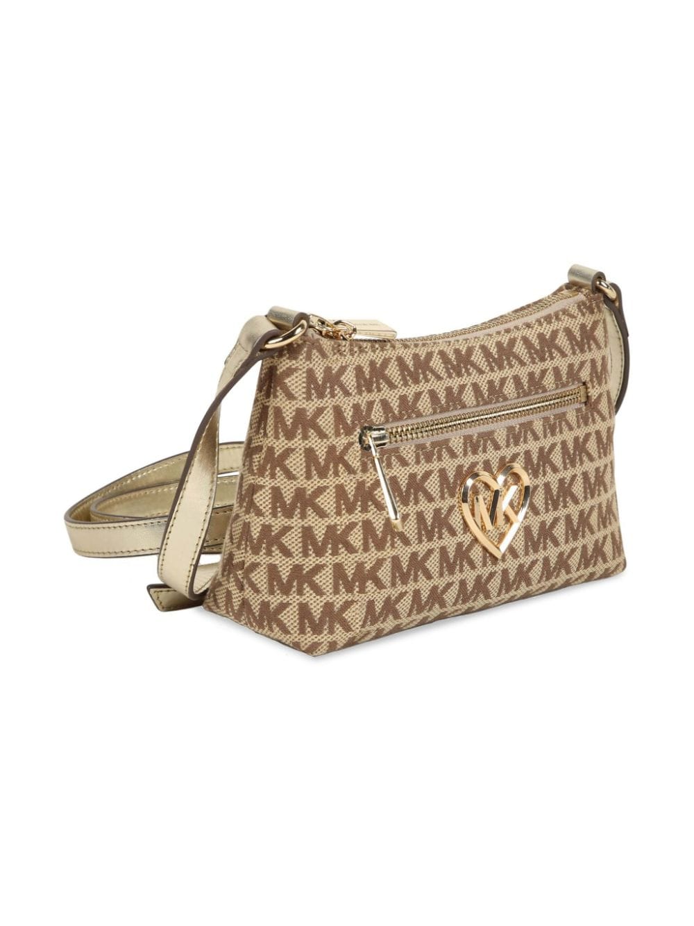 Michael Kors Kids Schoudertas met monogramprint - Beige