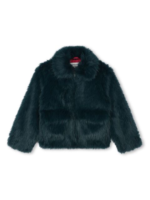 Lanvin Enfant faux-fur coat