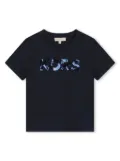 Michael Kors Kids sequinned-logo cotton T-shirt - Blue