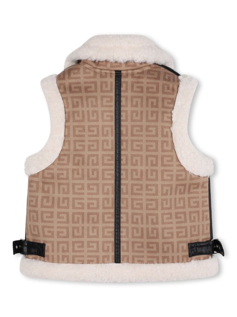 Givenchy Kids Vest met rits en logoprint - Beige