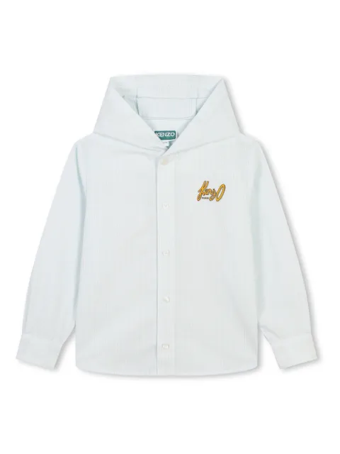 Kenzo Kids oxford hooded shirt 
