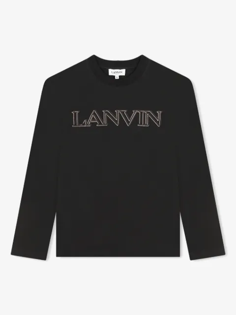 Lanvin Enfant T-Shirt mit Logo-Stickerei