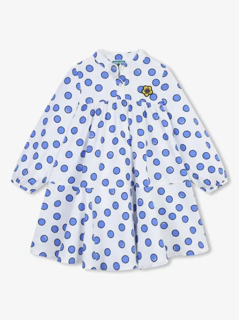 Kenzo Kids vestido con motivo de lunares