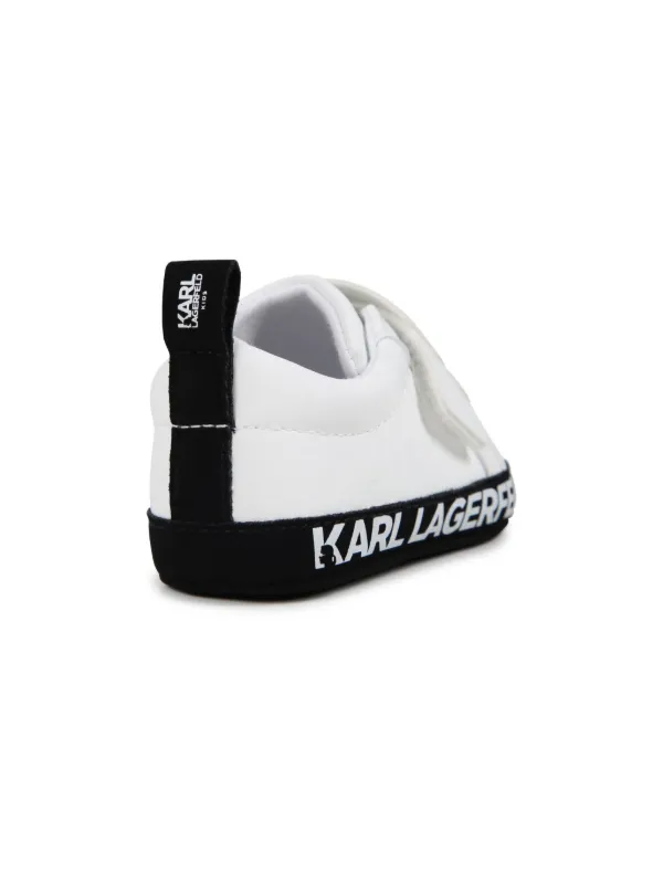 Karl Lagerfeld Kids Ikonik Karl contrasting sole trainers kids Polyurethane Polyurethane Cotton Polyurethane 17 White