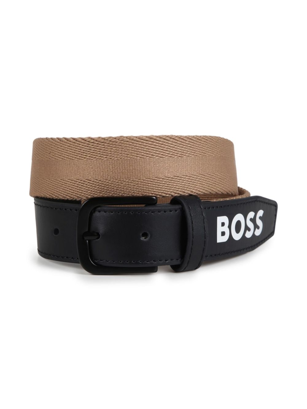 Bosswear Kids' Logo-print Belt In Neutrals