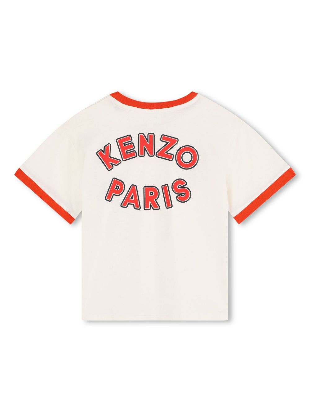 Kenzo Kids Katoenen T-shirt met logoprint - Wit