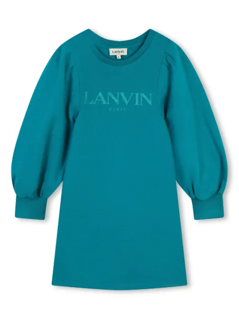 Lanvin Enfant Vestido com estampa de logo