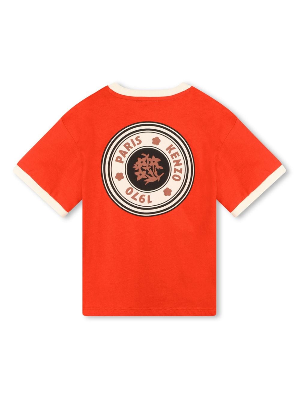 Kenzo Kids Katoenen T-shirt met logoprint - Rood