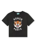 Kenzo Kids Stamped-motif t-shirt - Black