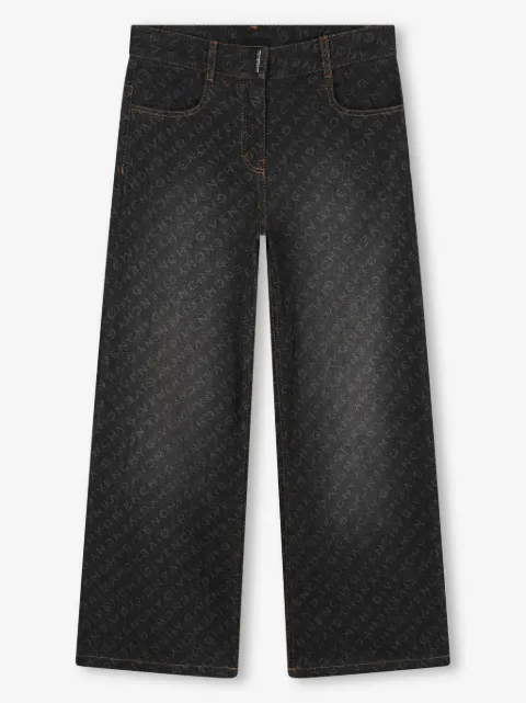 Givenchy Kids logo-print straight-leg jeans