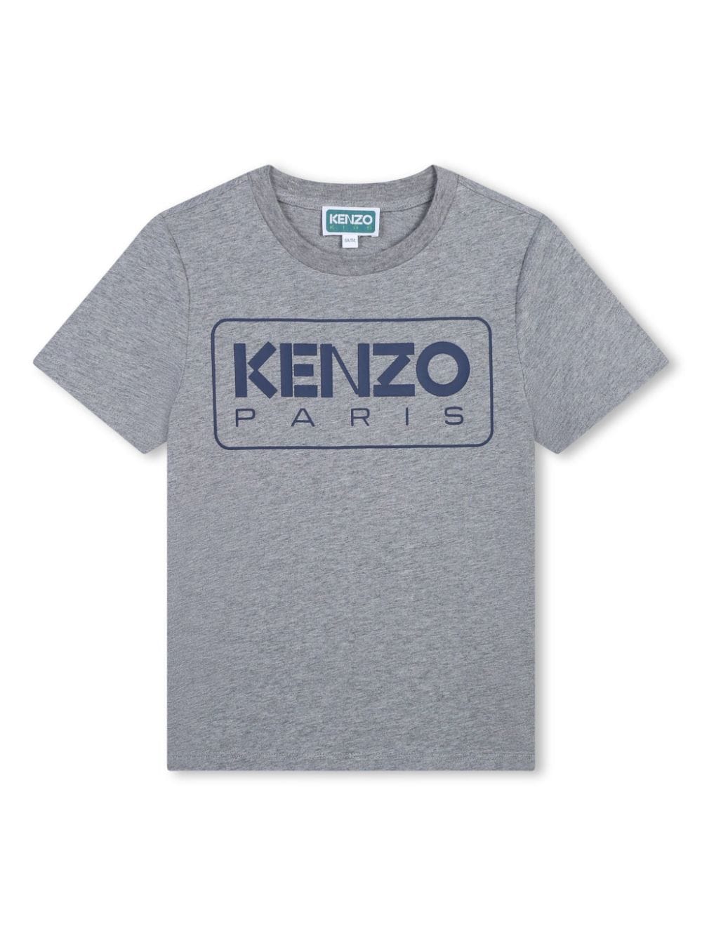 Shop Kenzo Logo-print Cotton T-shirt In Grey