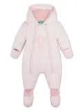 Kenzo Kids elephant-print hooded snowsuit - Pink