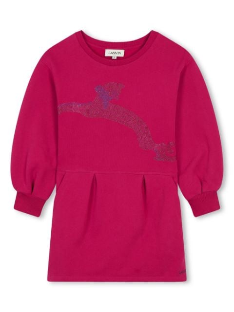 Lanvin Enfant animal-motif jumper dress