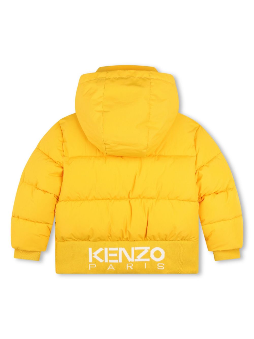 Kenzo Kids Donsjack met capuchon - Geel