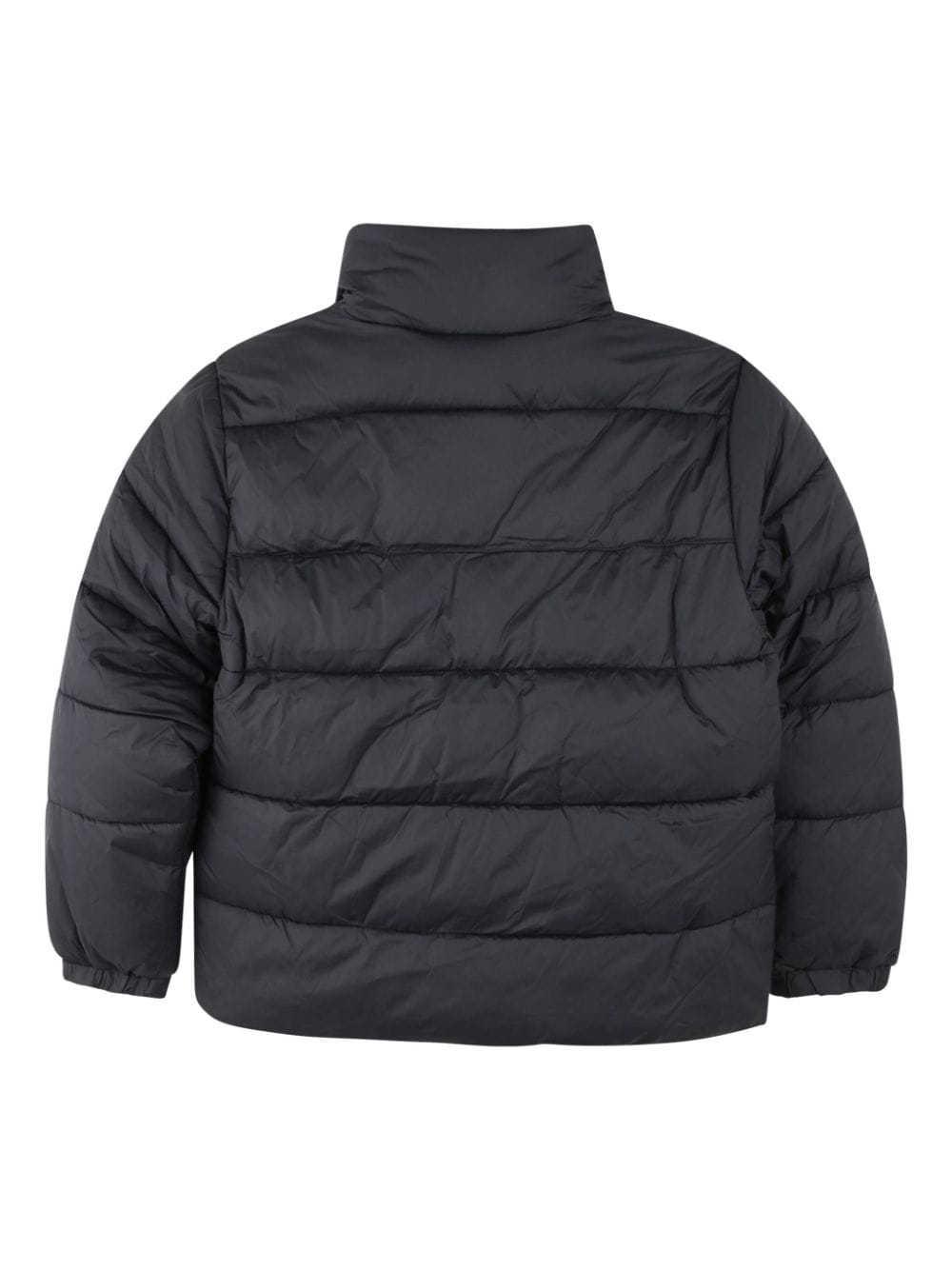 HUGO KIDS logo-patch puffer jacket - Zwart