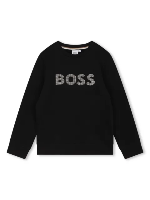 BOSS Kidswear logo-print cotton sweatshirt