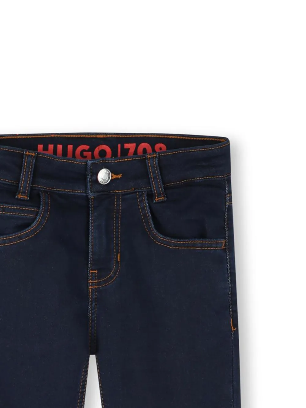 HUGO KIDS Jeans met applicatie Blauw