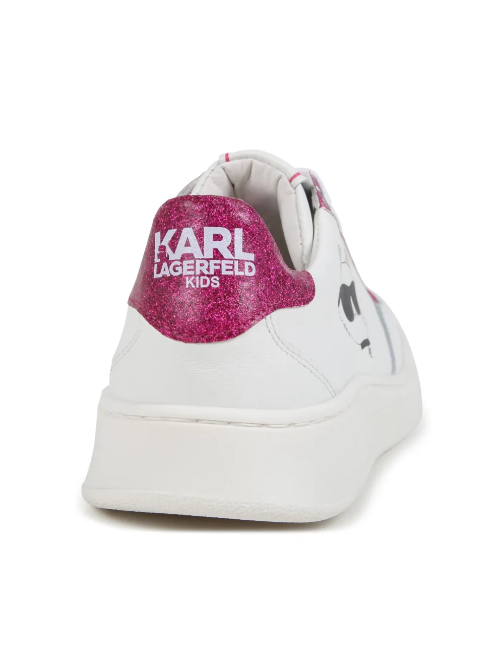 Karl Lagerfeld Kids Leren sneakers Wit