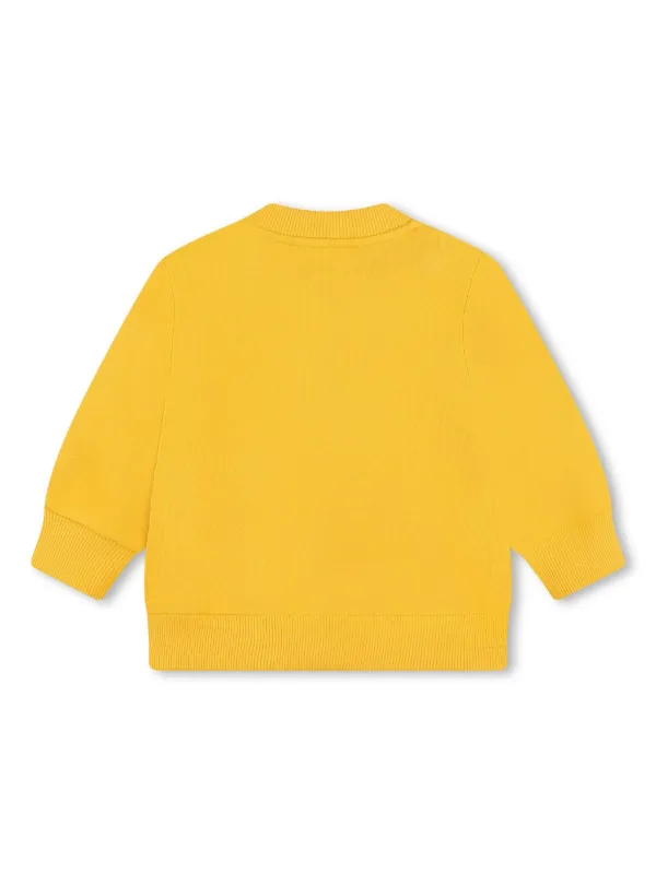 Kenzo Kids Felpa Con Stampa Giallo FARFETCH IT