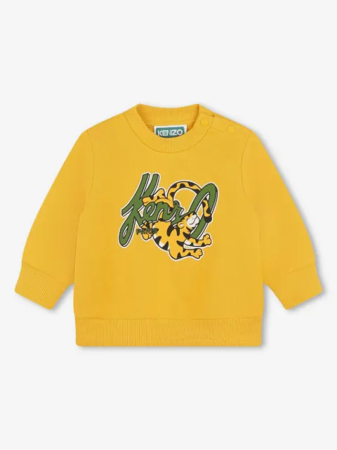 Kenzo Kids sudadera con logo estampado