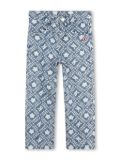 Kenzo Kids monogram-pattern jeans - Blue