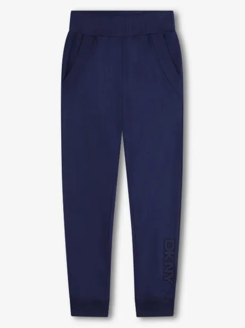 Dkny Kids logo-embroidered cotton track pants