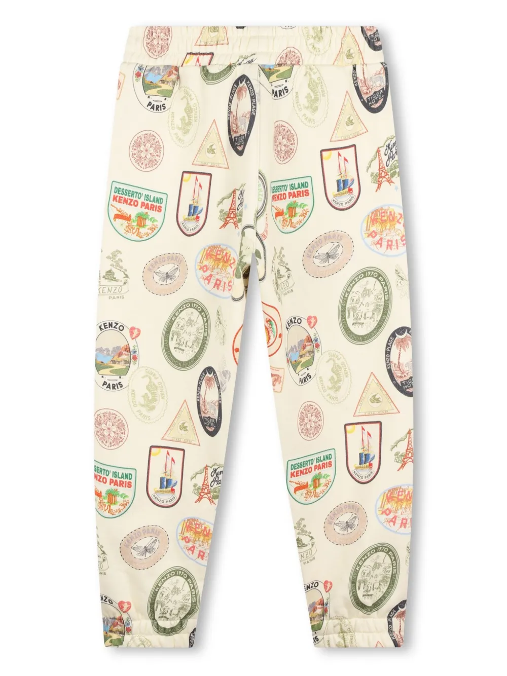 Kenzo Kids Joggingbroek met print - Beige