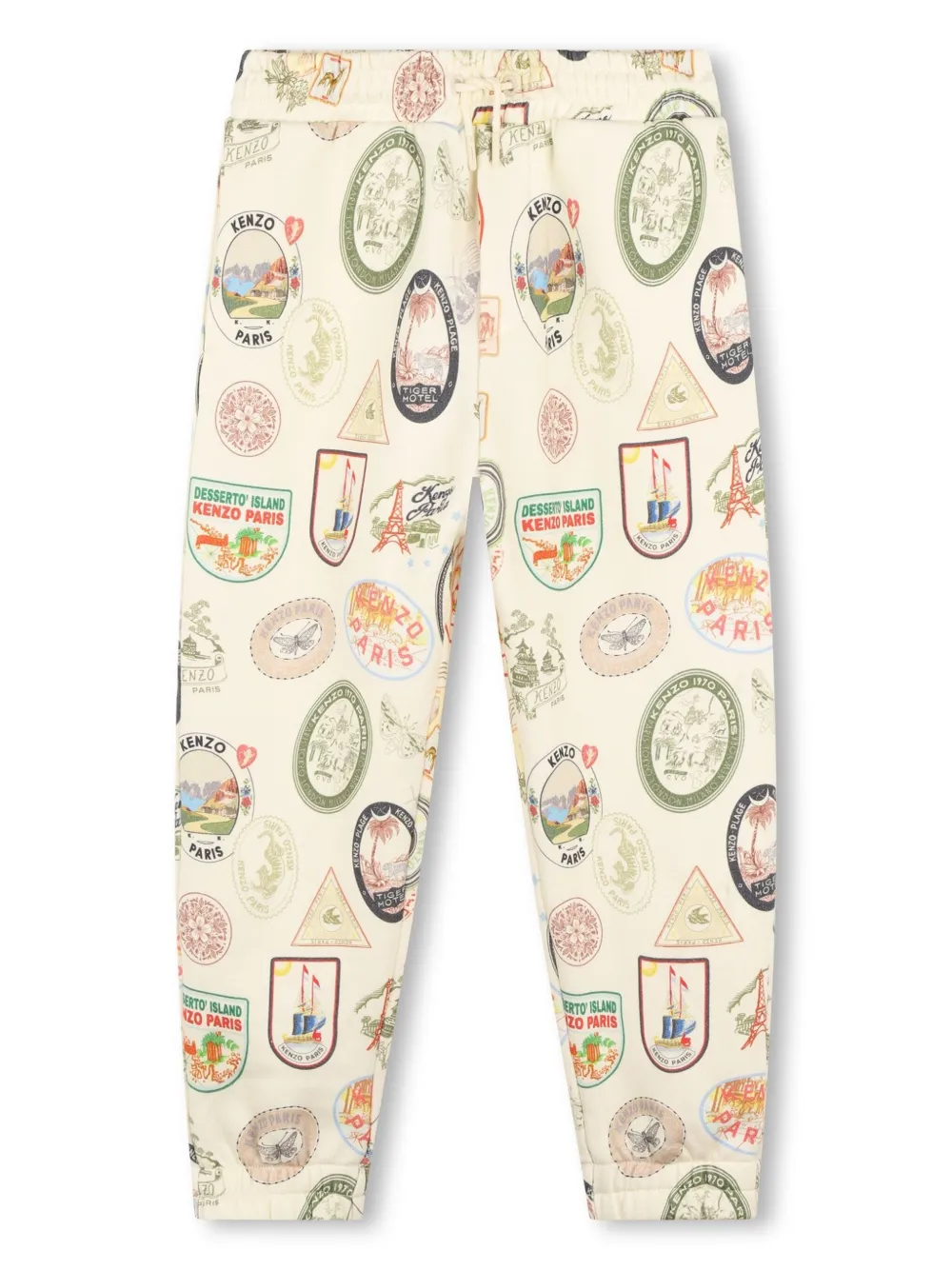 Kenzo Kids Joggingbroek met print Beige