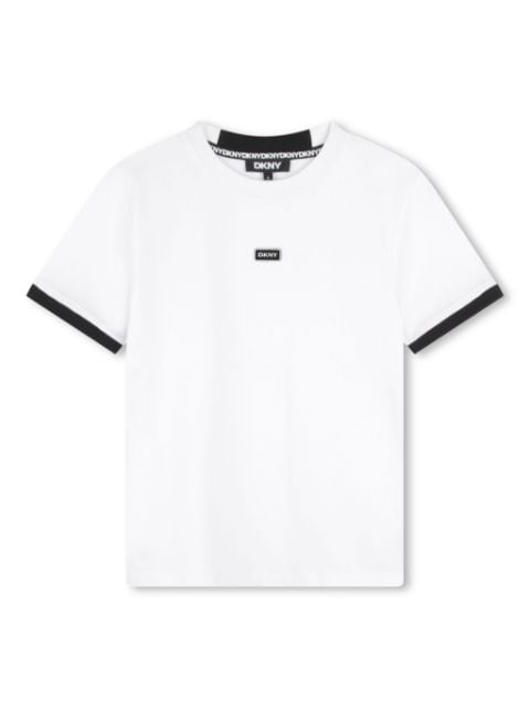 Dkny Kids playera con logo estampado