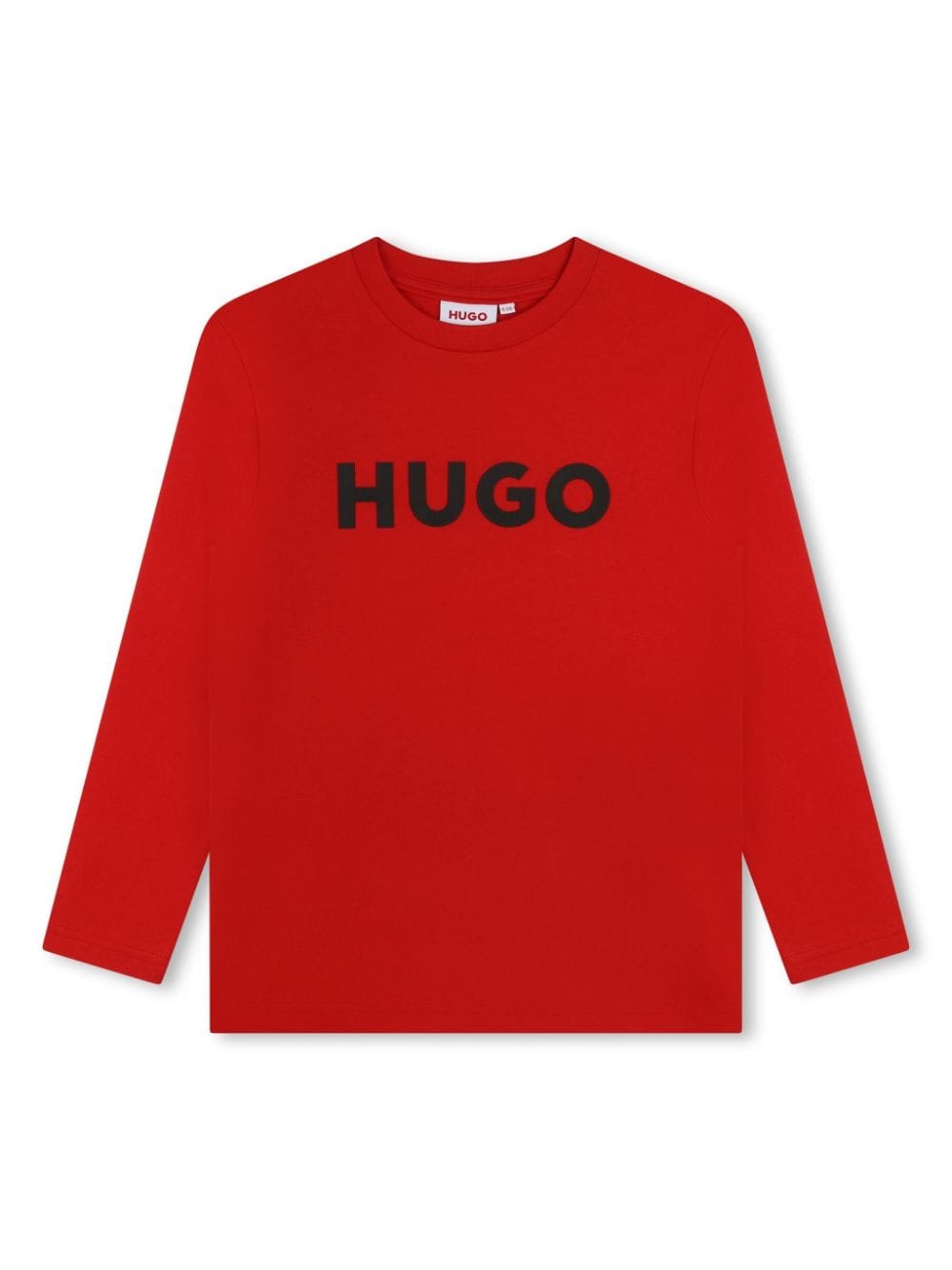 Shop Hugo Logo-print Cotton T-shirt In Red