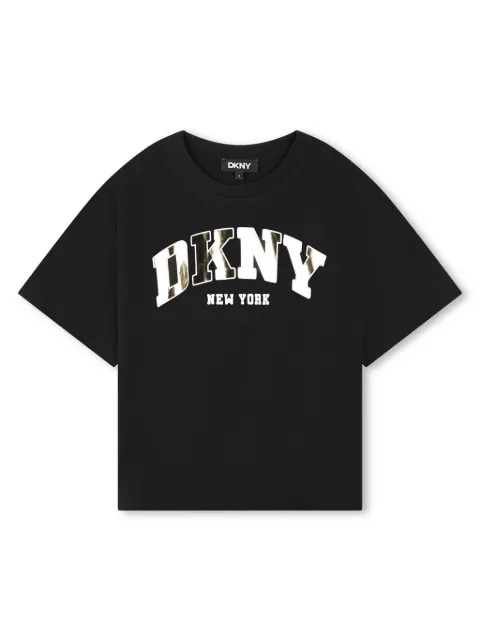 Dkny Kids logo-print cotton T-shirt