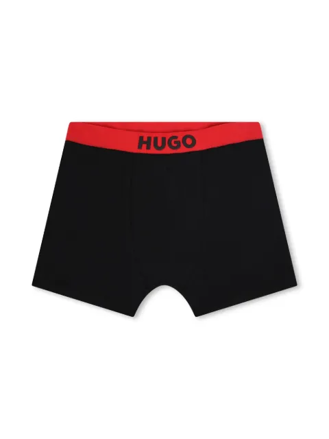 HUGO KIDS logo-print boxers (set of two)