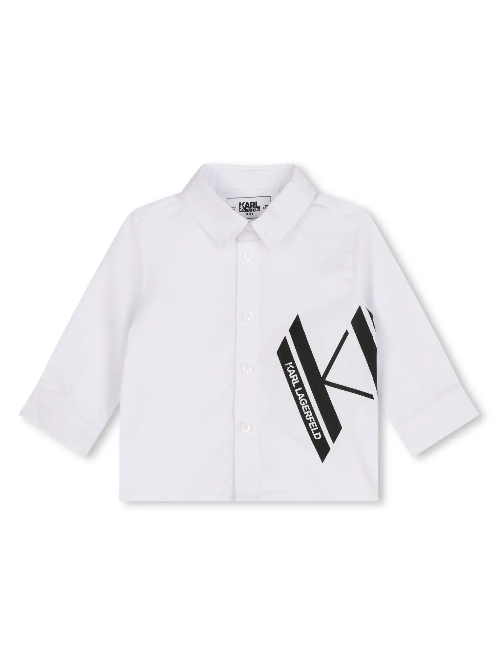 Karl Lagerfeld Kids Shorts met logoprint Wit
