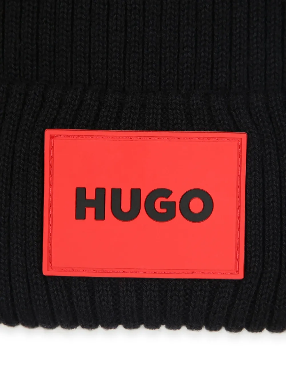 HUGO KIDS Muts met logoplakkaat Groen