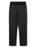 HUGO KIDS monogram-print track pants - Black