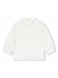 Chloé Kids ruffle-collar organic cotton sweatshirt - White
