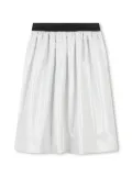 BOSS Kidswear metallic-finish long skirt - White