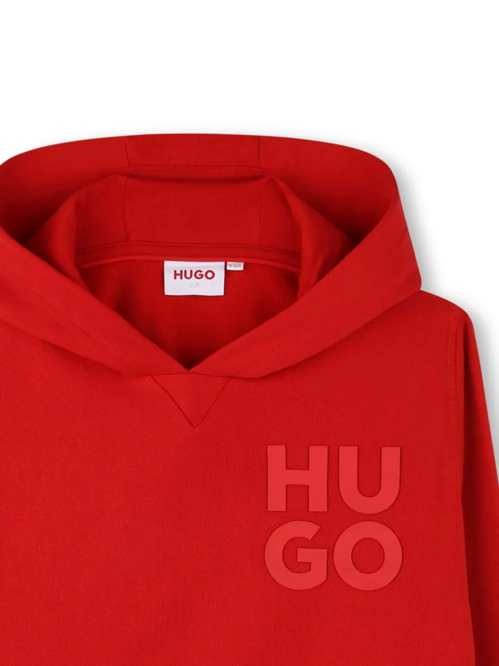 HUGO KIDS Hoodie met logoprint Rood