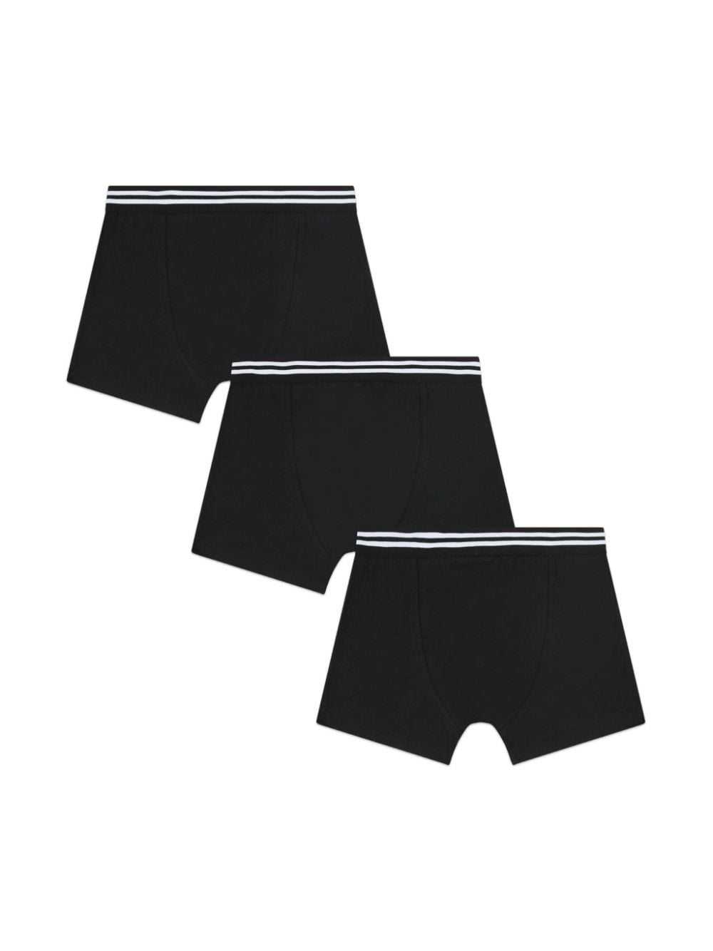 BOSS Kidswear Drie boxershorts met logo tailleband - Zwart