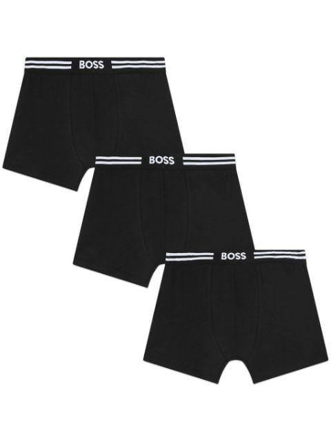 BOSS Kidswear lot de trois boxers à taille à logo