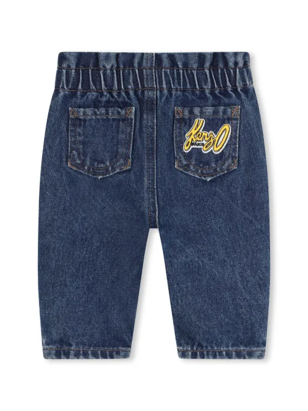 kids様確認用 Kenzo Kids logo-appliqué slim-fit Jeans | Blue | FARFETCH GE