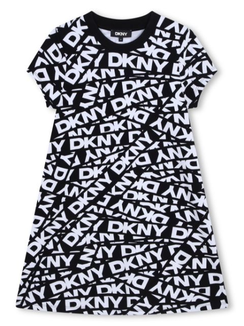 Dkny Kids logo-print short-sleeve dress