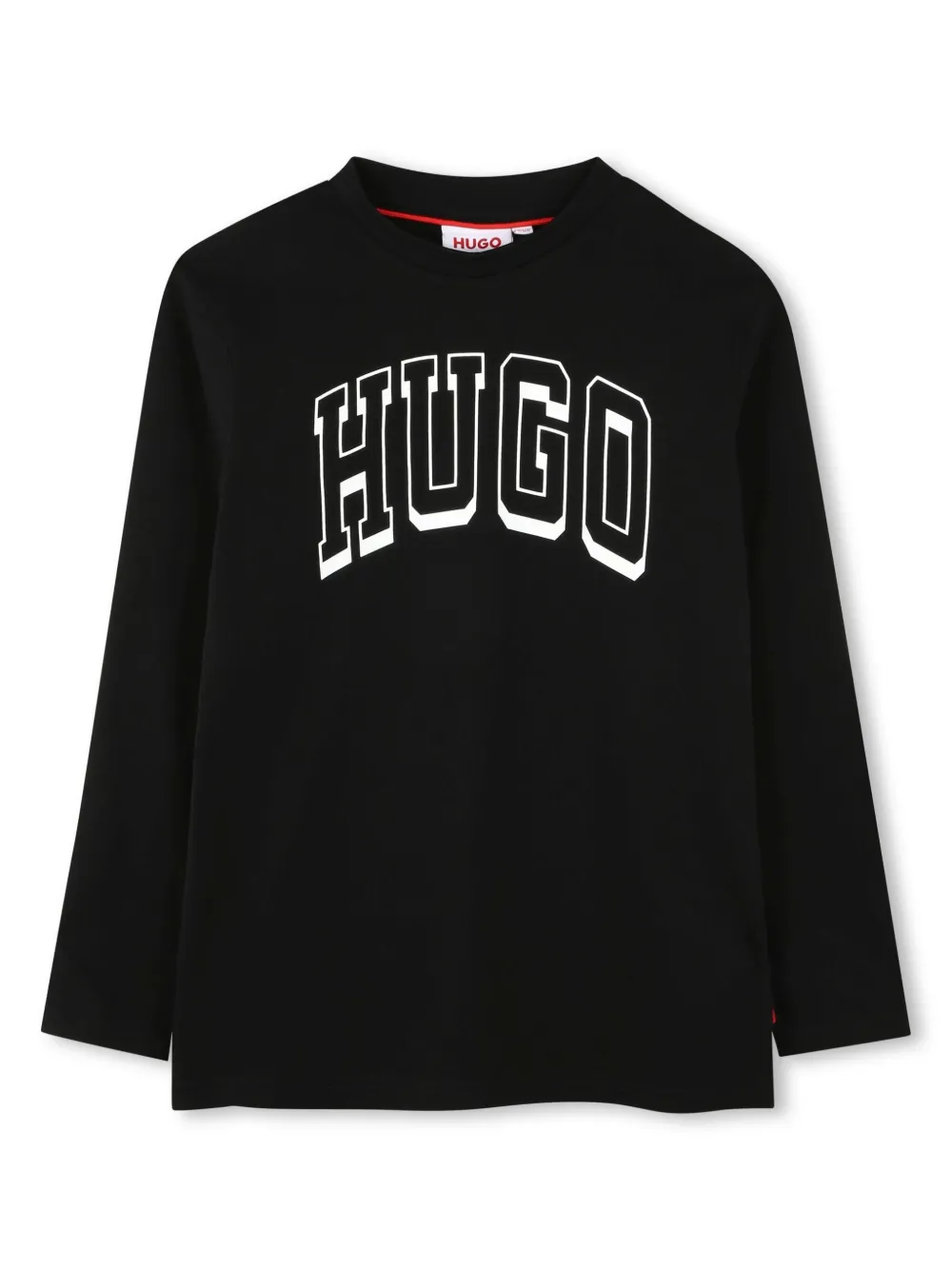 HUGO KIDS T-shirt met logoprint Zwart